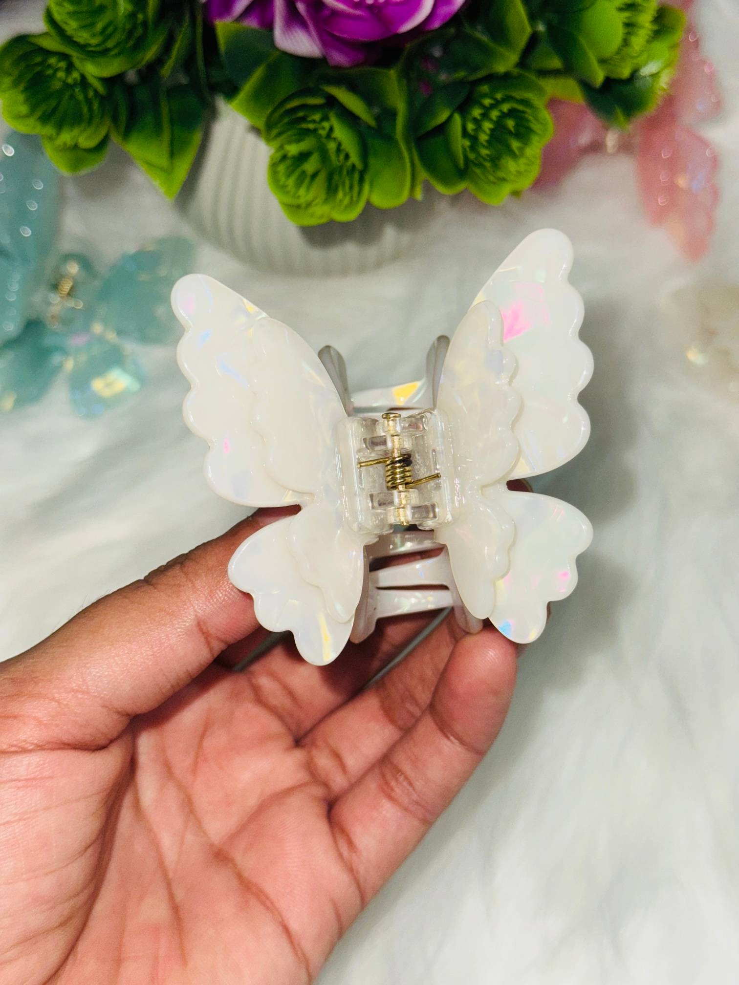 ✨N4. Ethereal Butterfly Hairclaw – Fairy Wings🧚‍♀️
